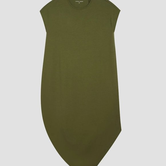 NWT Universal Standard Geneva Short-Sleeve Crewneck Dress in Camo (6/8) - Picture 2 of 6